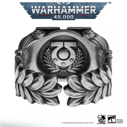 Starforged星辰鑄造戰錘40K周邊U團奧特拉瑪榮譽徽戒指銀星際戰士