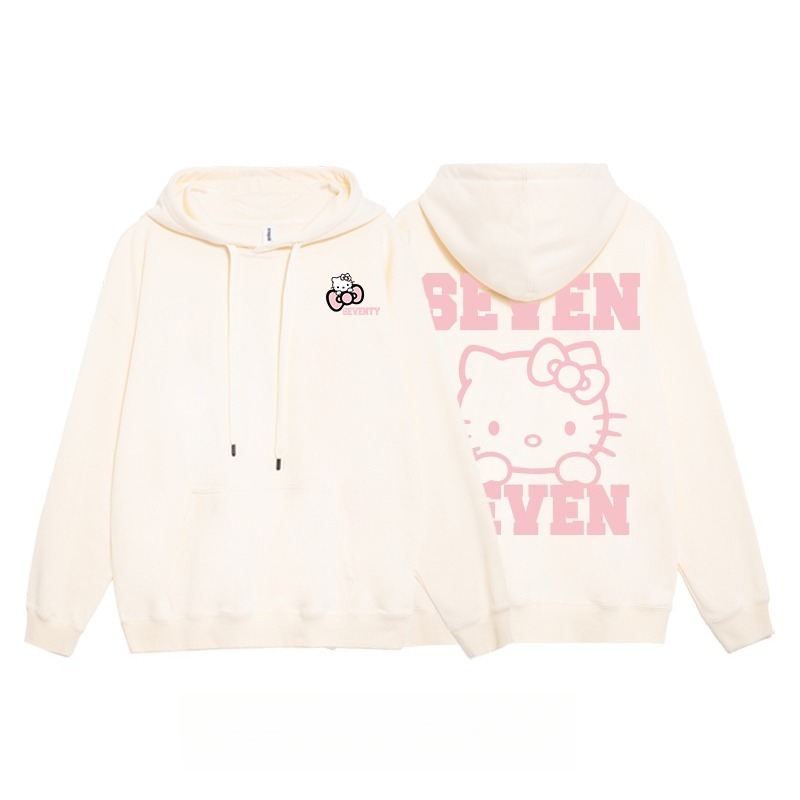 Hello Kitty凱蒂貓新款 親子情侶男女連帽衛衣