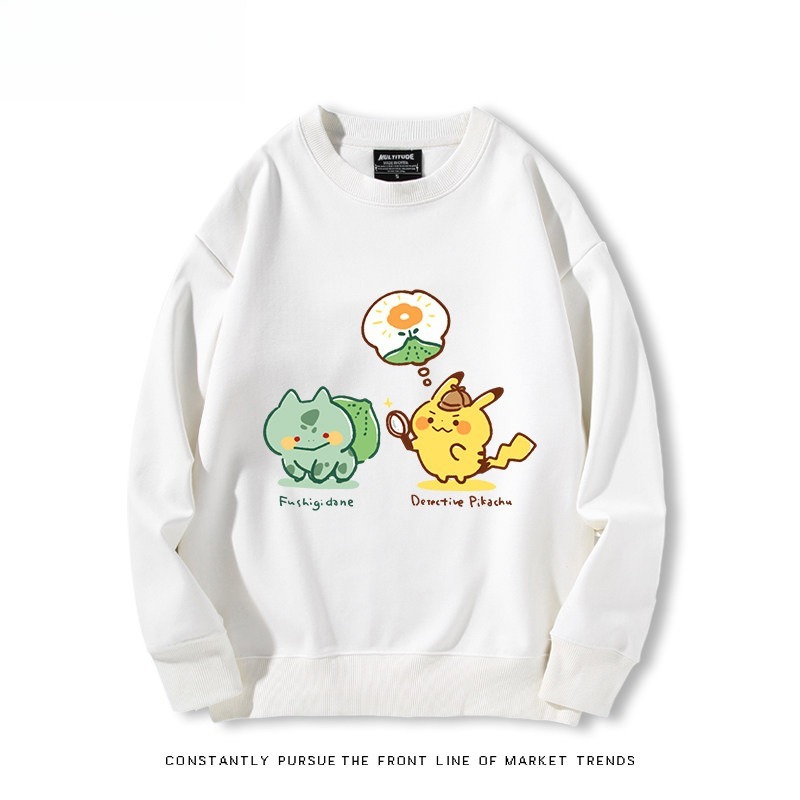 精靈寶可夢Q版 聯名親子情侶裝 圓領長袖