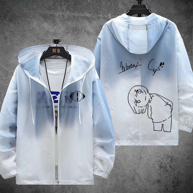  夜鹿yorushika 輕薄透氣漸變防曬衣外套