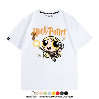 飛天小女警 X Harry Potter周邊 印花短袖T恤