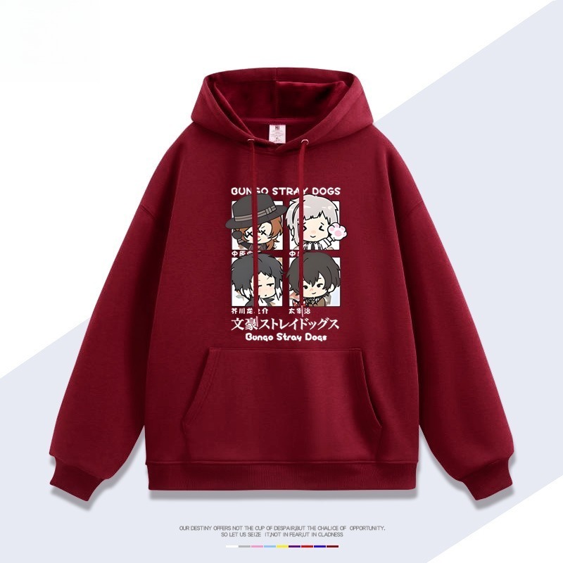 文豪野犬新款 親子情侶男女連帽衛衣