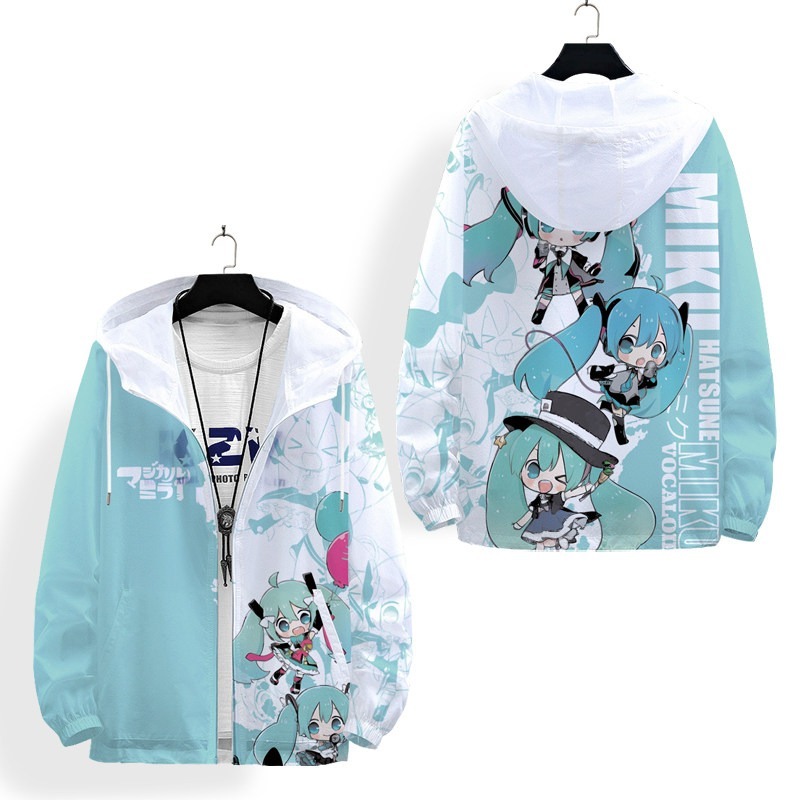 oversize 輕薄透氣漸變防曬衣外套