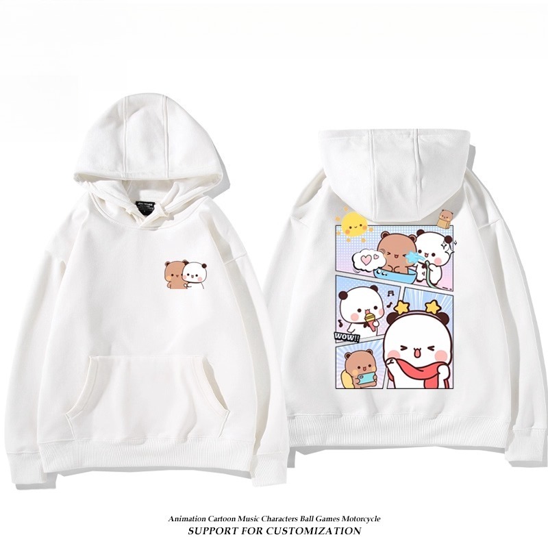 一二布布新款 親子情侶男女連帽衛衣