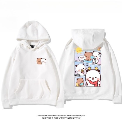 一二布布新款 親子情侶男女連帽衛衣