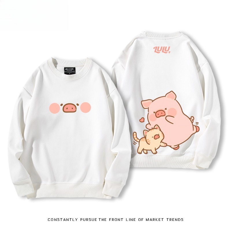 LuLu豬 聯名親子情侶裝 圓領長袖