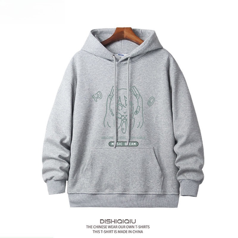 初音未來 聯名衛衣新款 親子情侶裝連帽衛衣