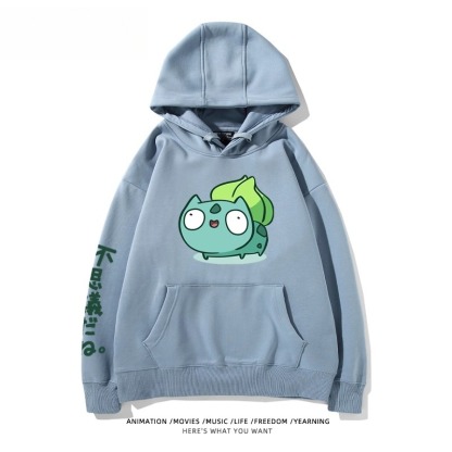 寶可夢Q版搞怪新款 親子情侶男女款連帽衛衣