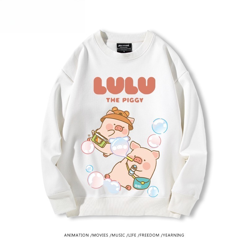 LuLu豬 聯名親子情侶裝 圓領長袖