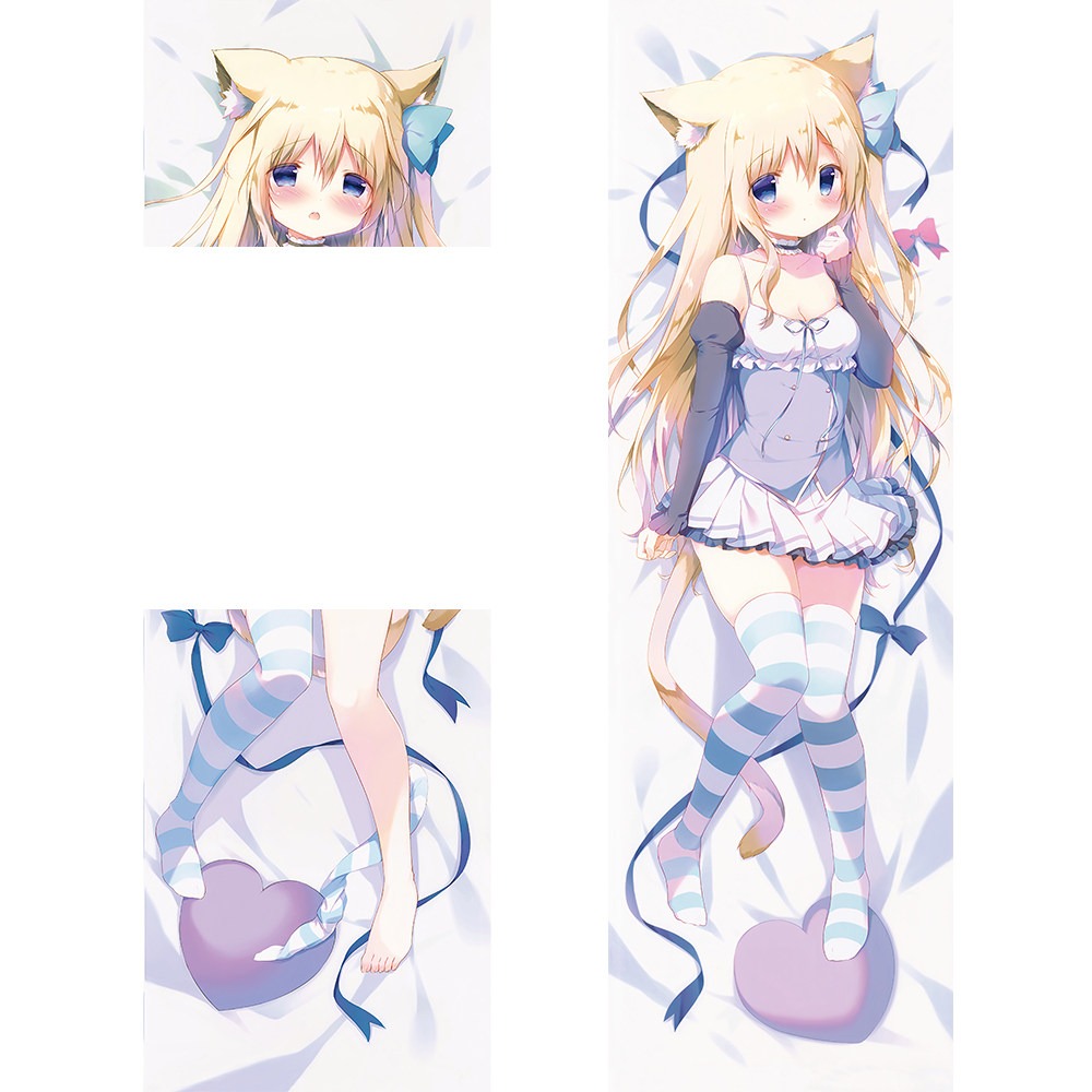 白玉貓耳しらたまころねちゃん可愛蘿莉 等身抱枕