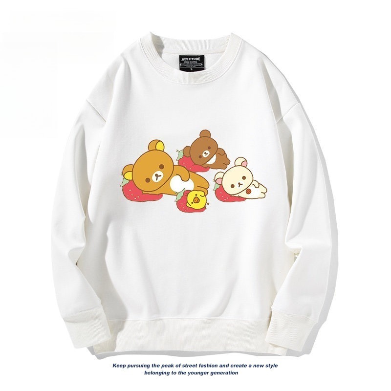 日系拉拉熊 聯名親子情侶裝 圓領長袖