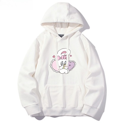 艾丝樂小兔 親子情侶男女連帽衛衣