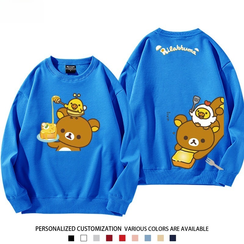 日系拉拉熊 聯名親子情侶裝 圓領長袖