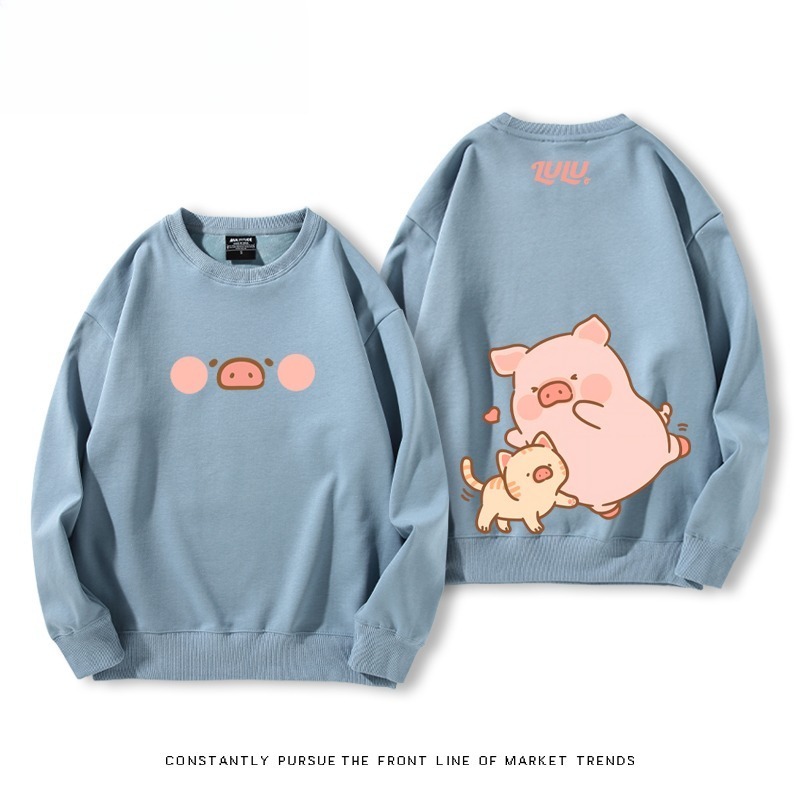 LuLu豬 聯名親子情侶裝 圓領長袖