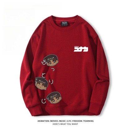 名偵探柯南 聯名親子情侶裝 圓領長袖