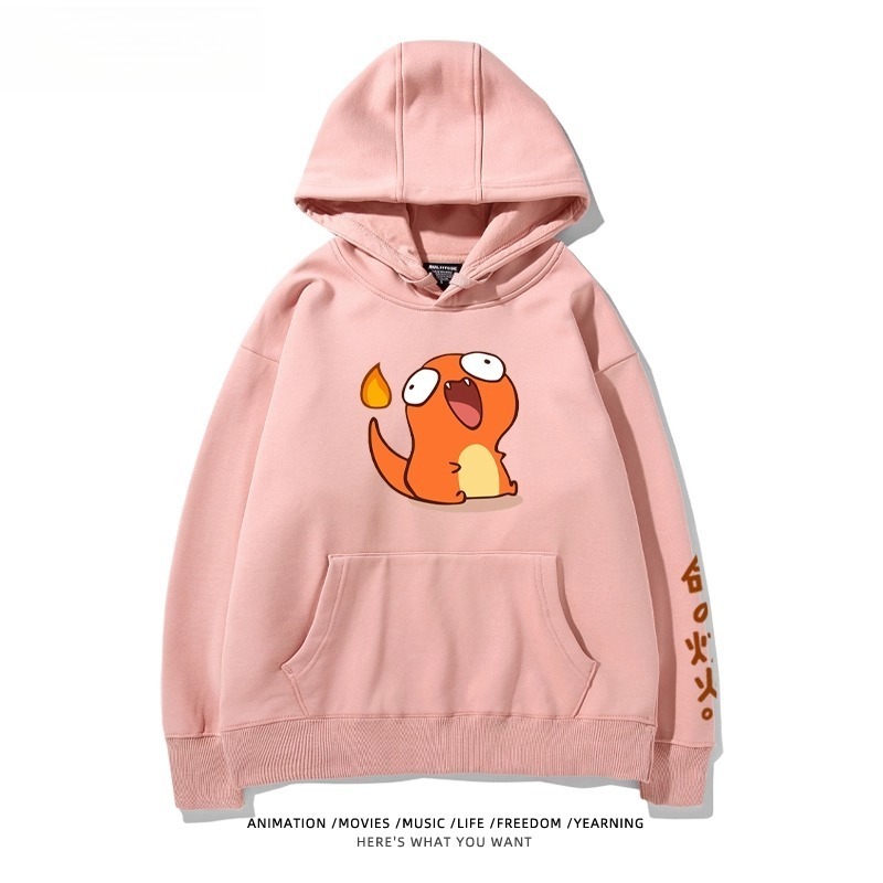寶可夢Q版搞怪新款 親子情侶男女款連帽衛衣