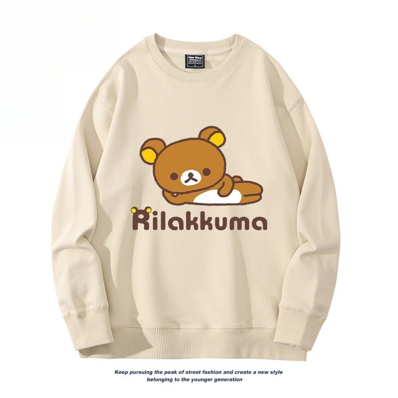 日系拉拉熊 聯名親子情侶裝 圓領長袖