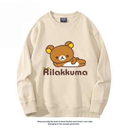 日系拉拉熊 聯名親子情侶裝 圓領長袖