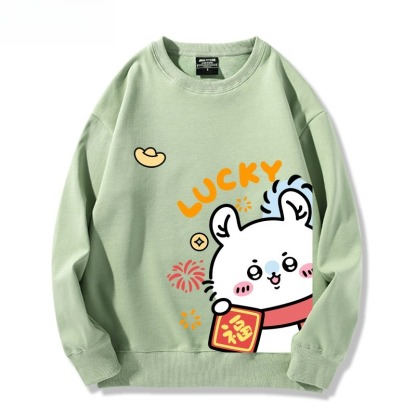 Chiikawa 聯名親子情侶裝 圓領長袖