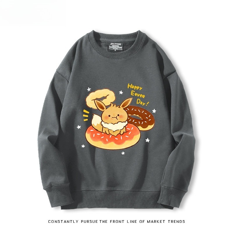 精靈寶可夢Q版 聯名親子情侶裝 圓領長袖