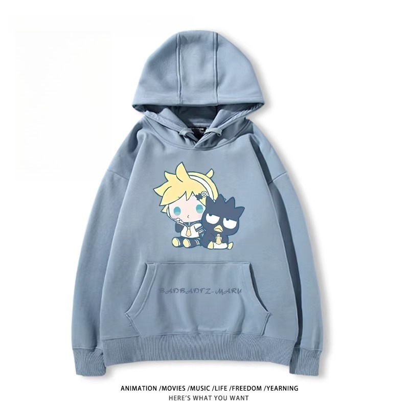 初音未來X三麗鷗新款 親子情侶男女款連帽衛衣