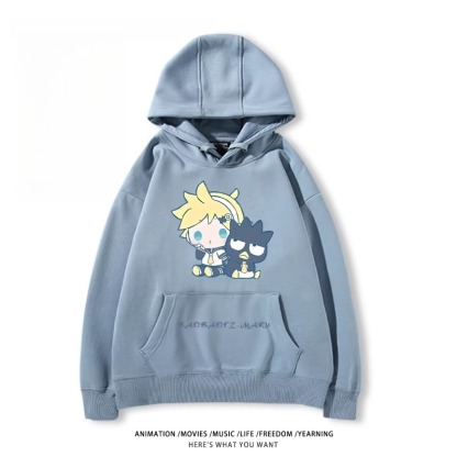 初音未來X三麗鷗新款 親子情侶男女款連帽衛衣