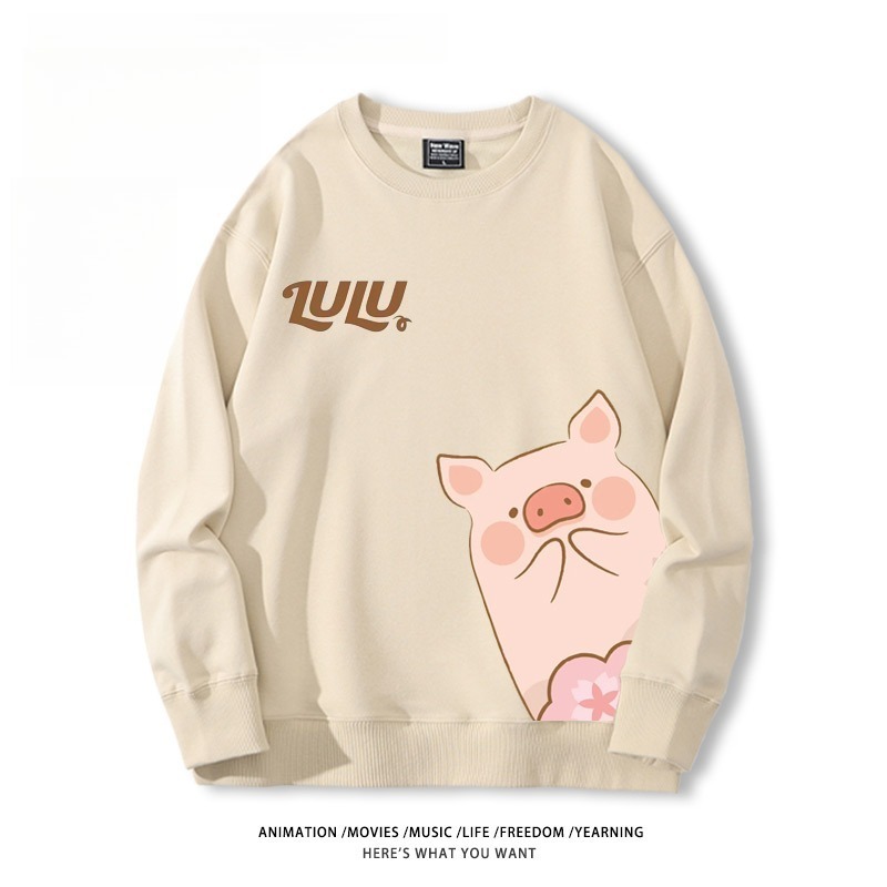 LuLu豬 聯名親子情侶裝 圓領長袖