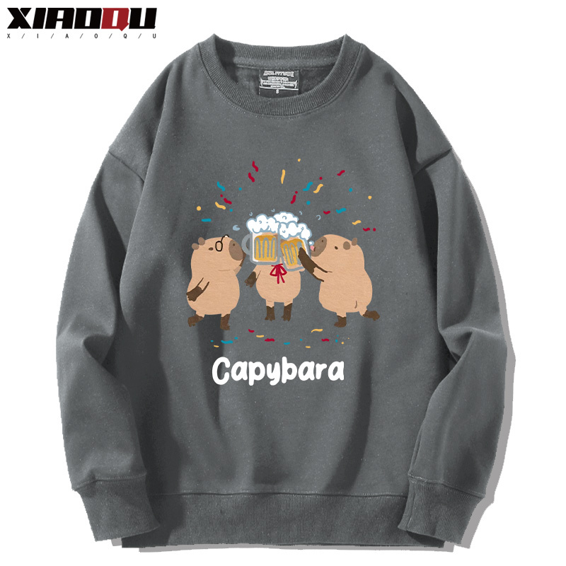 卡皮巴拉 2024親子情侶裝 圓領長袖