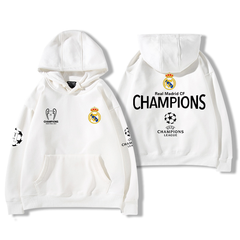 皇馬足球隊周邊 寬鬆百搭 秋冬款 寬鬆連帽衛衣