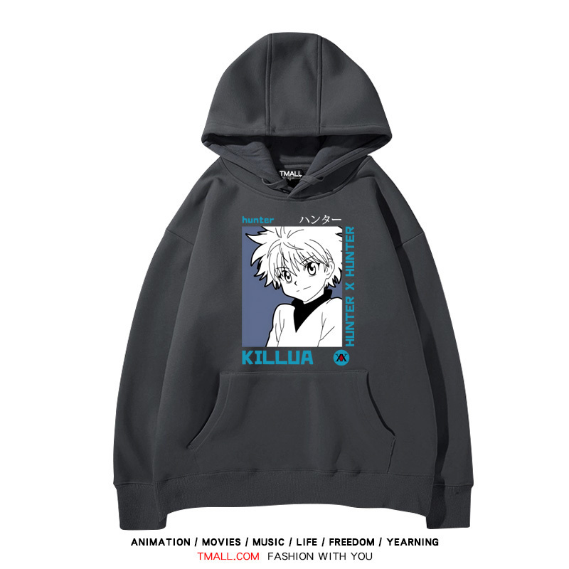 全職獵人 聯名衛衣2024秋冬新款親子情侶裝薄絨款連帽衛衣