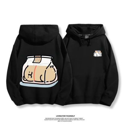 線條小狗 2025秋冬新款 親子情侶男女連帽衛衣