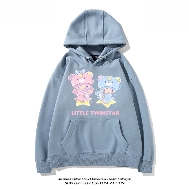 雙子星little twinstars新款 親子情侶男女連帽衛衣