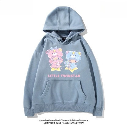 雙子星little twinstars新款 親子情侶男女連帽衛衣