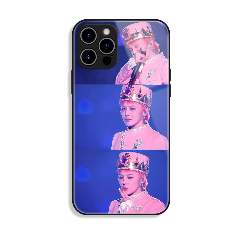 GD權志龍新款高清全包防摔玻璃殼