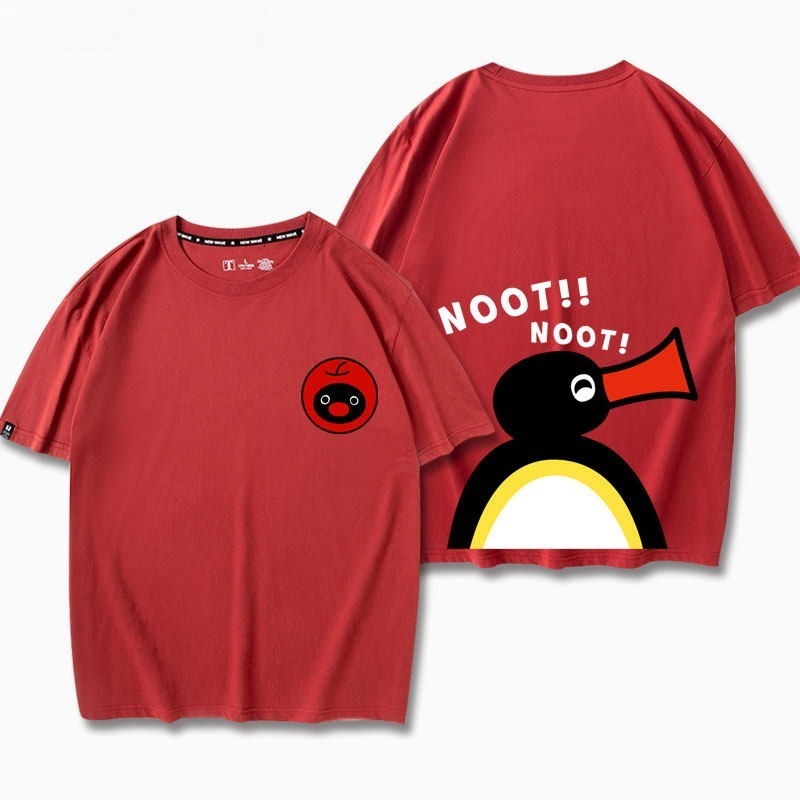 企鵝家族Pingu 印花短袖T恤