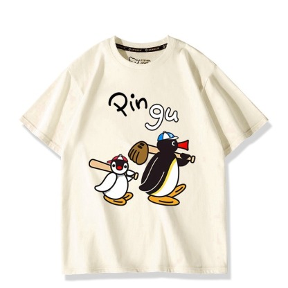Pingu企鵝家族周邊 印花短袖T恤