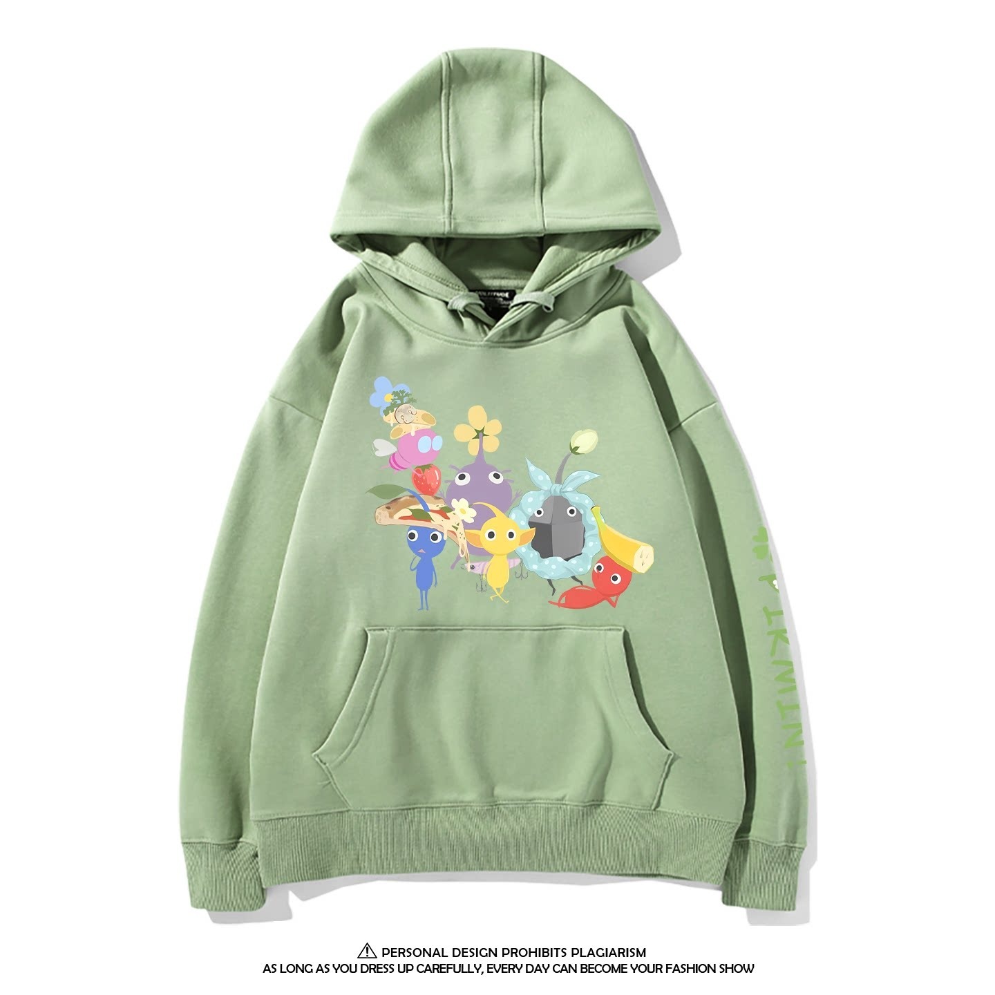 皮克敏PIKMIN4聯名衛衣新款 親子情侶裝連帽衛衣