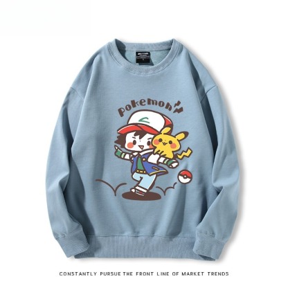 精靈寶可夢Q版 聯名親子情侶裝 圓領長袖
