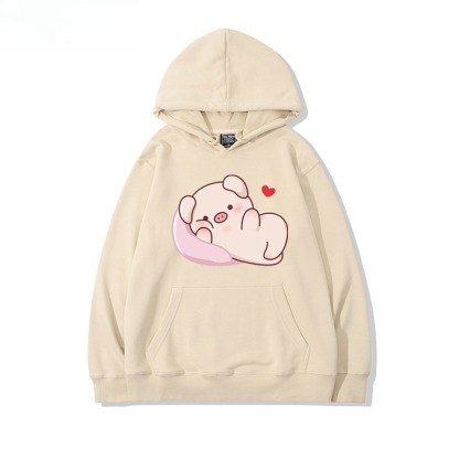 LULU豬 聯名衛衣新款 親子情侶裝連帽衛衣