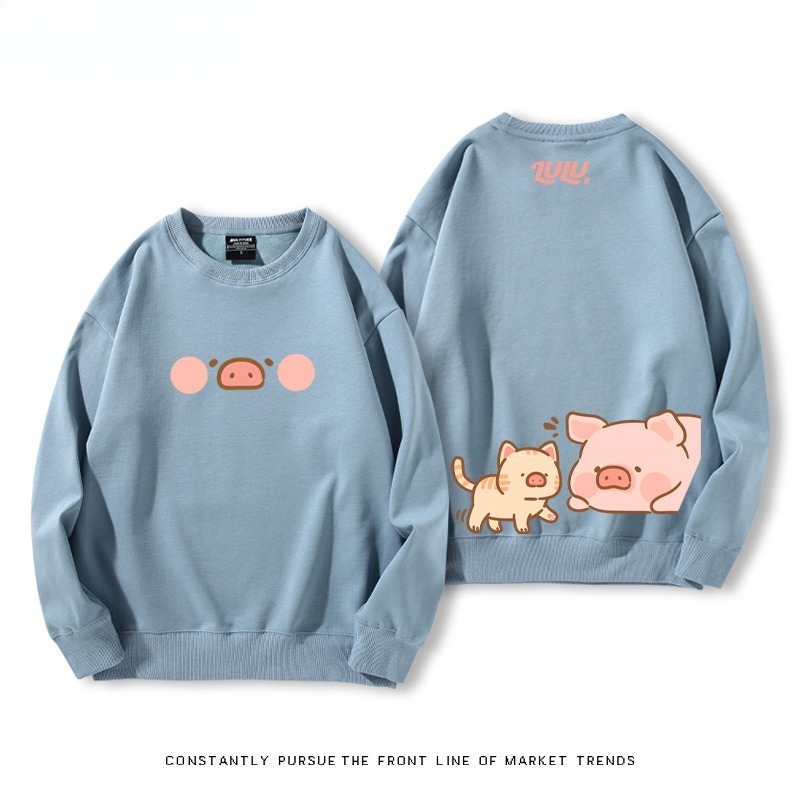 LuLu豬 聯名親子情侶裝 圓領長袖