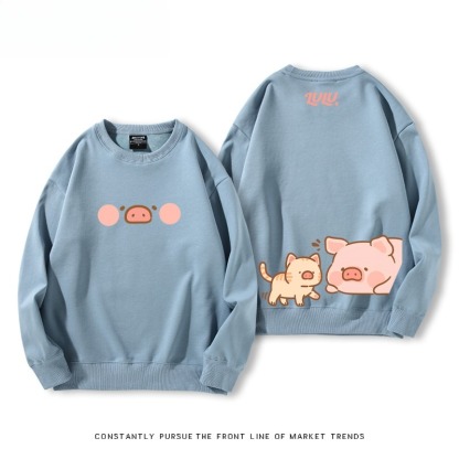 LuLu豬 聯名親子情侶裝 圓領長袖