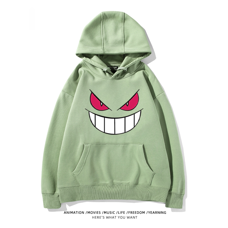 寶可夢 聯名衛衣2024秋冬新款親子情侶裝薄絨款連帽衛衣