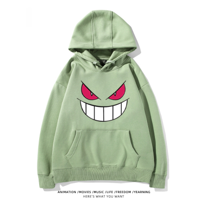 寶可夢 聯名衛衣2024秋冬新款親子情侶裝薄絨款連帽衛衣