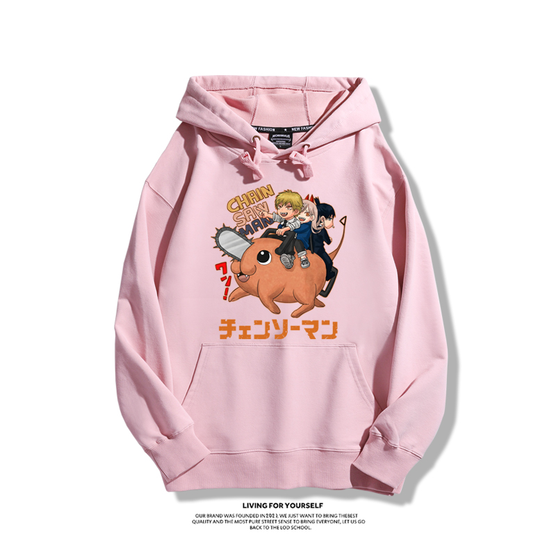 鏈鋸人新款 親子情侶男女款連帽衛衣