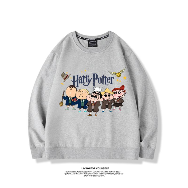 蠟筆小新x哈利波特2023親子情侶裝 圓領長袖