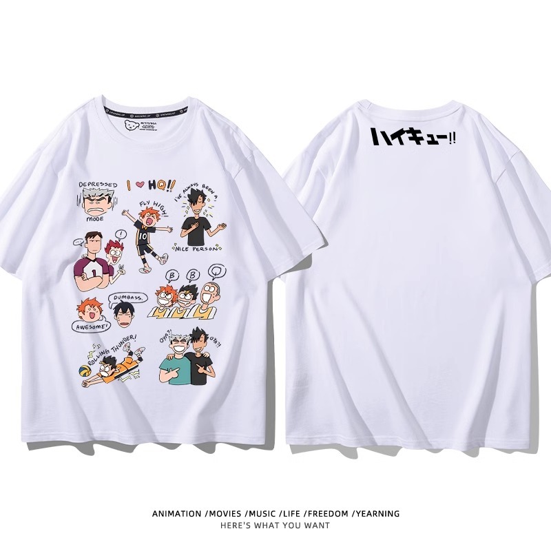 排球少年 2024親子情侶男女同款 純棉T恤