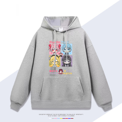 魔法少女小圓新款 親子情侶男女連帽衛衣