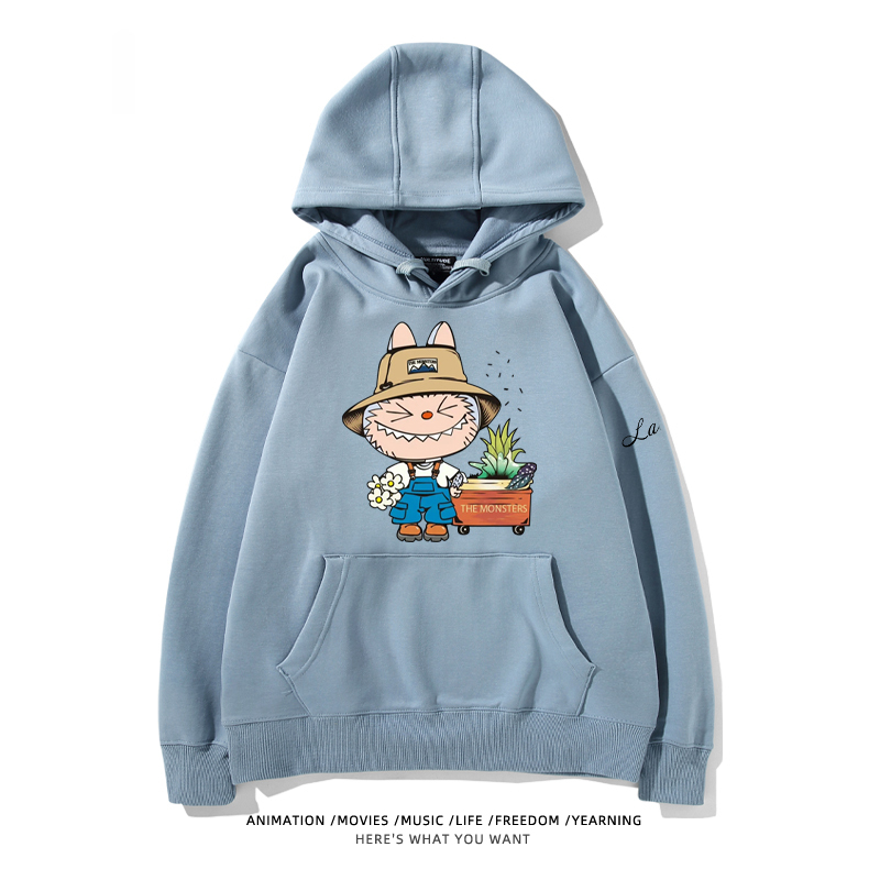 labubu新款 寬鬆百搭 秋冬款 寬鬆連帽衛衣