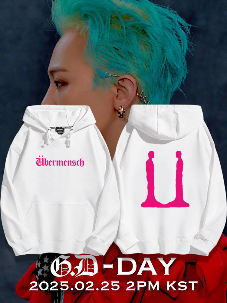 GD權志龍 2025秋冬新款 親子情侶男女連帽衛衣