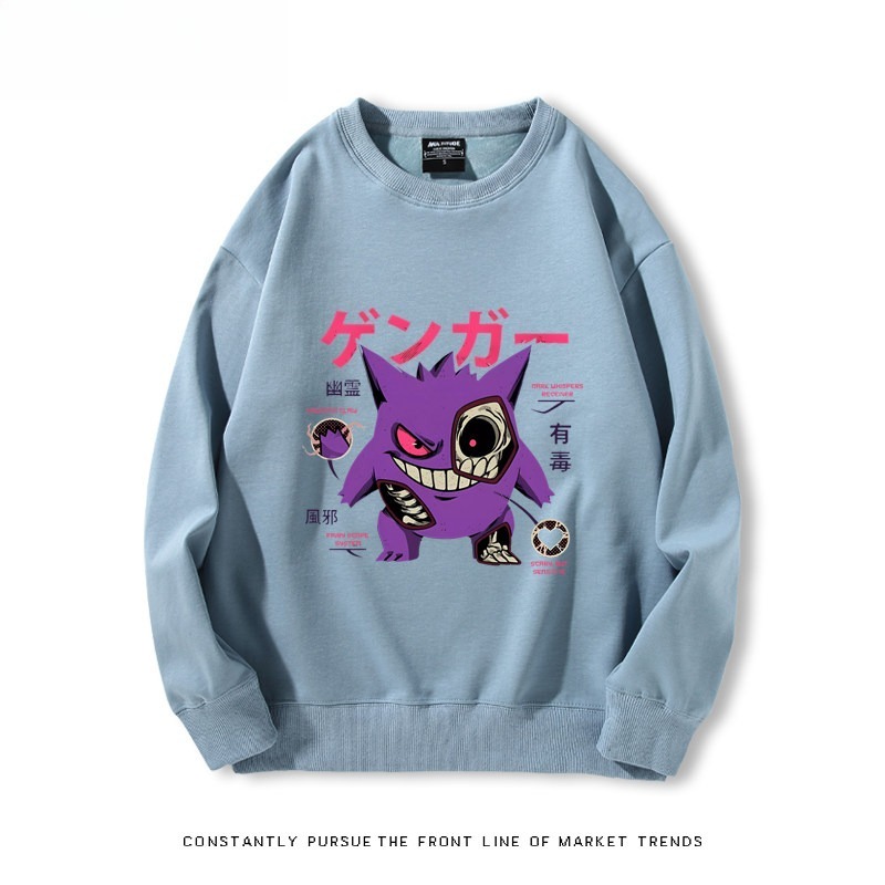 寶可夢耿鬼 聯名親子情侶裝 圓領長袖